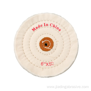 8X50 6x60 white cotton buffing wheel customized size